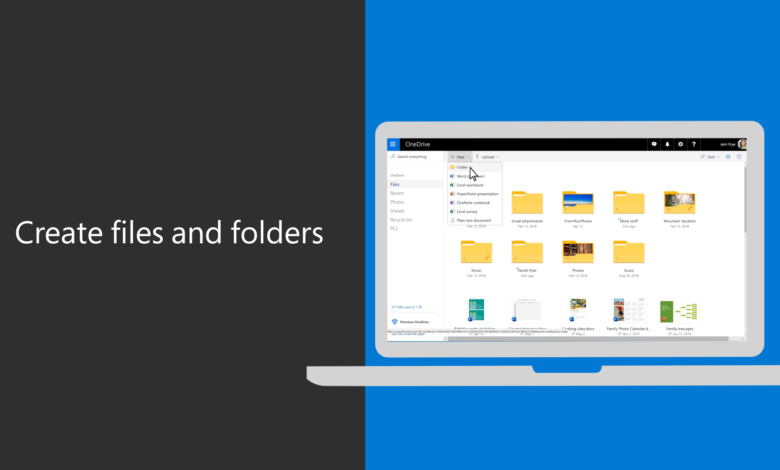 How Can You Create a New Folder in Onedrive