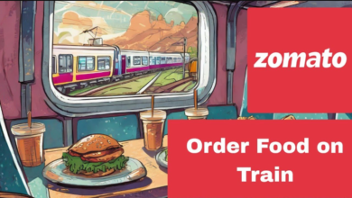 zomato food delivery in train
